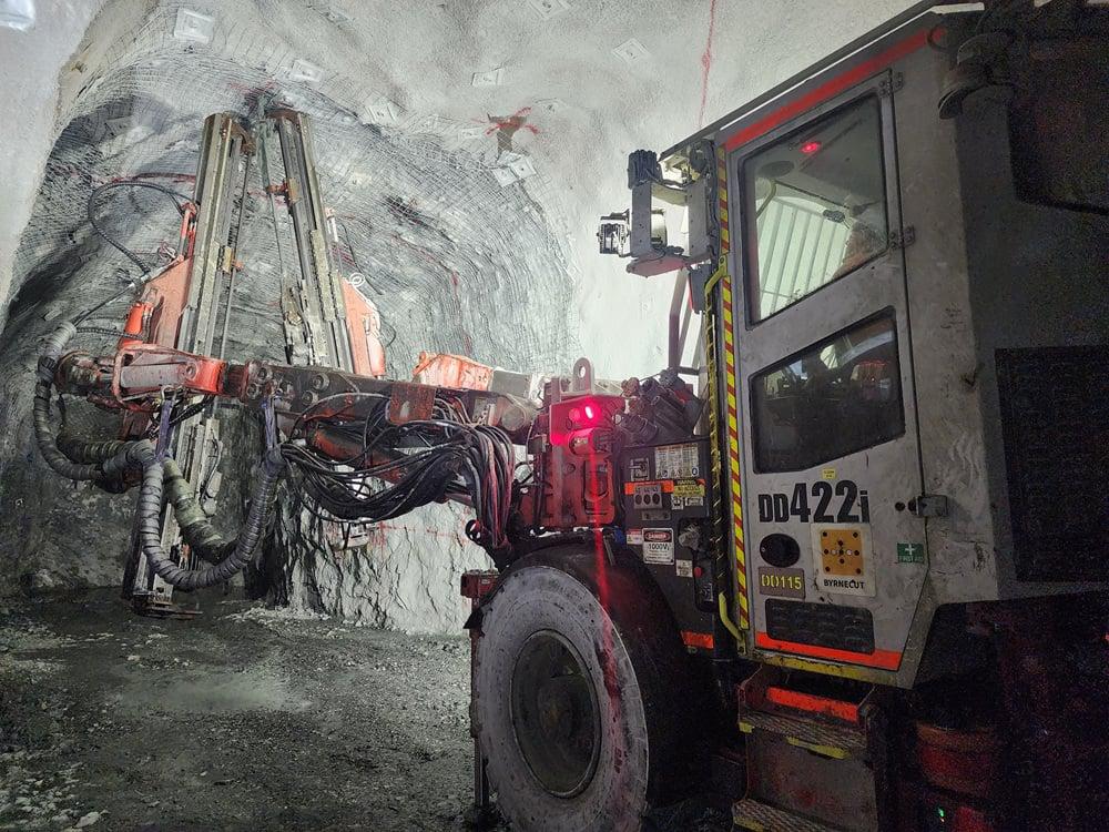山特维克获得Byrnecut五座地下矿山的AutoMine®订单