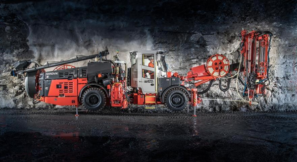 智能 Sandvik DS422i 电缆螺栓提高了生产率、安全性和过程控制