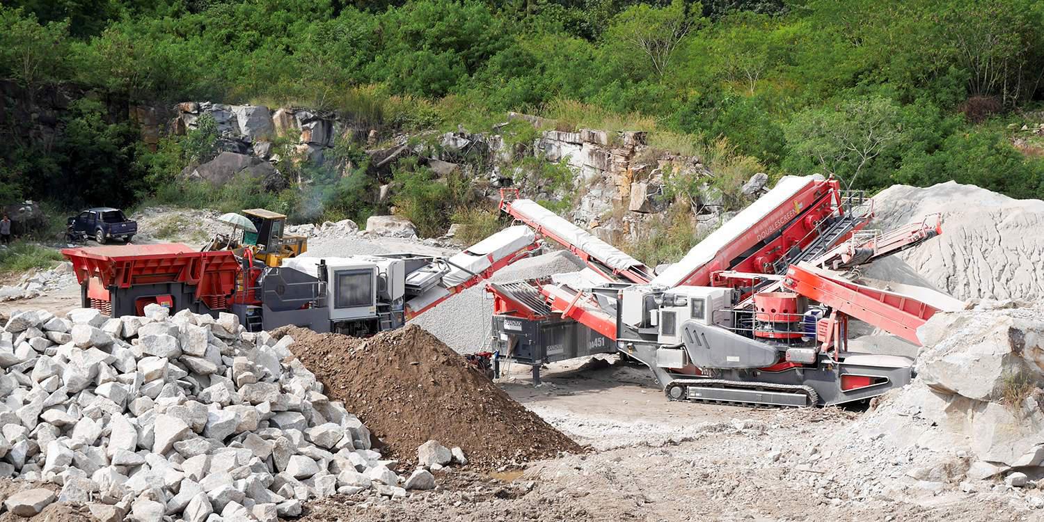 Sandvik 建筑为泰国的高品质集料生产提供移动破碎和筛分工厂